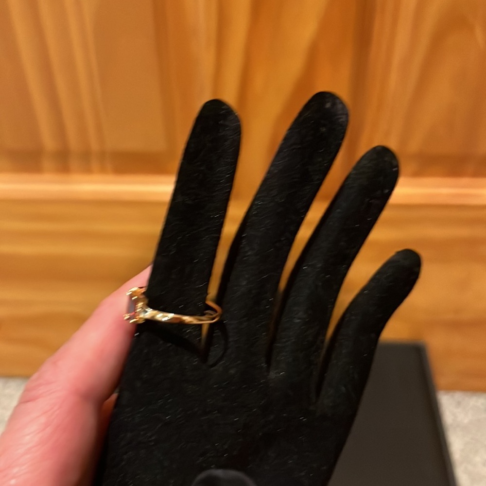 Gem Stone Ring 18k Rose Gold Plated - Picture 4 of 9